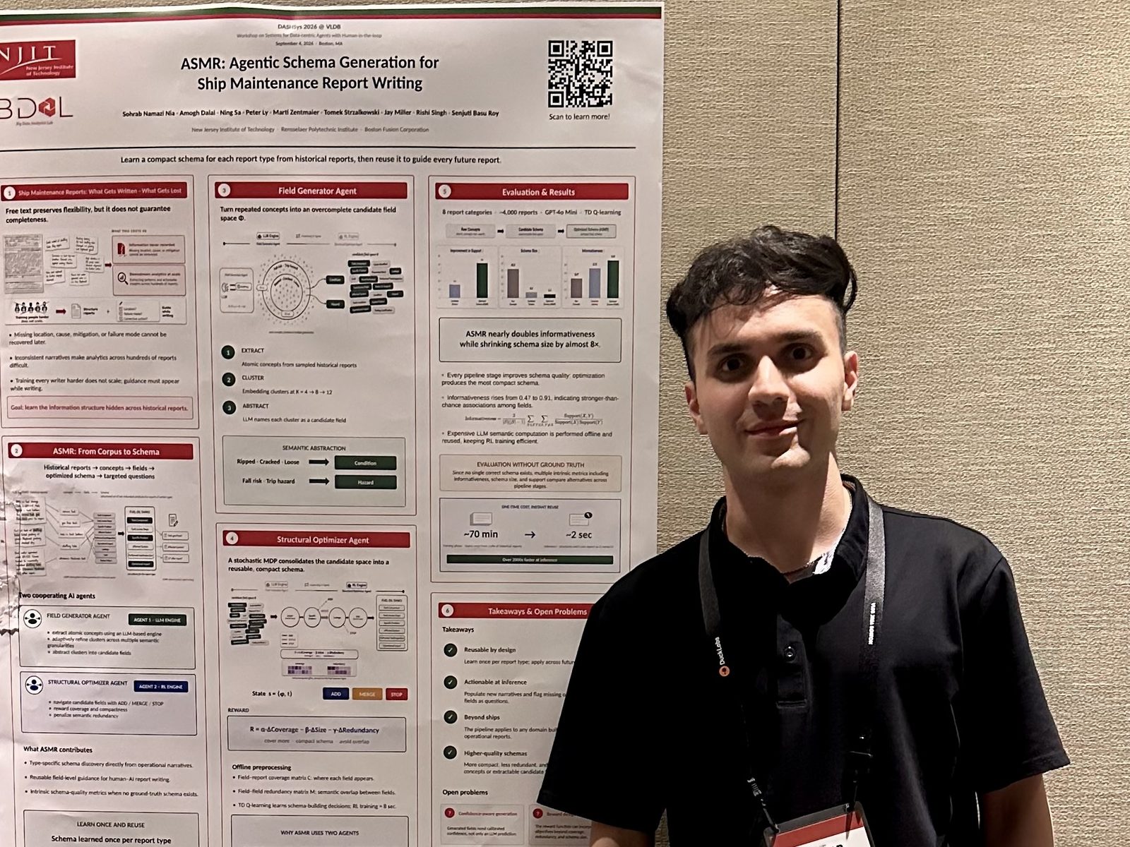 ASMR poster at DASHSys 2026 @ VLDB, Boston