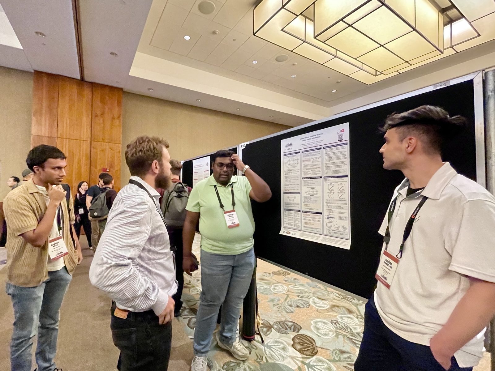 Discussing the Lower-Bound Distance Queries poster at VLDB 2026